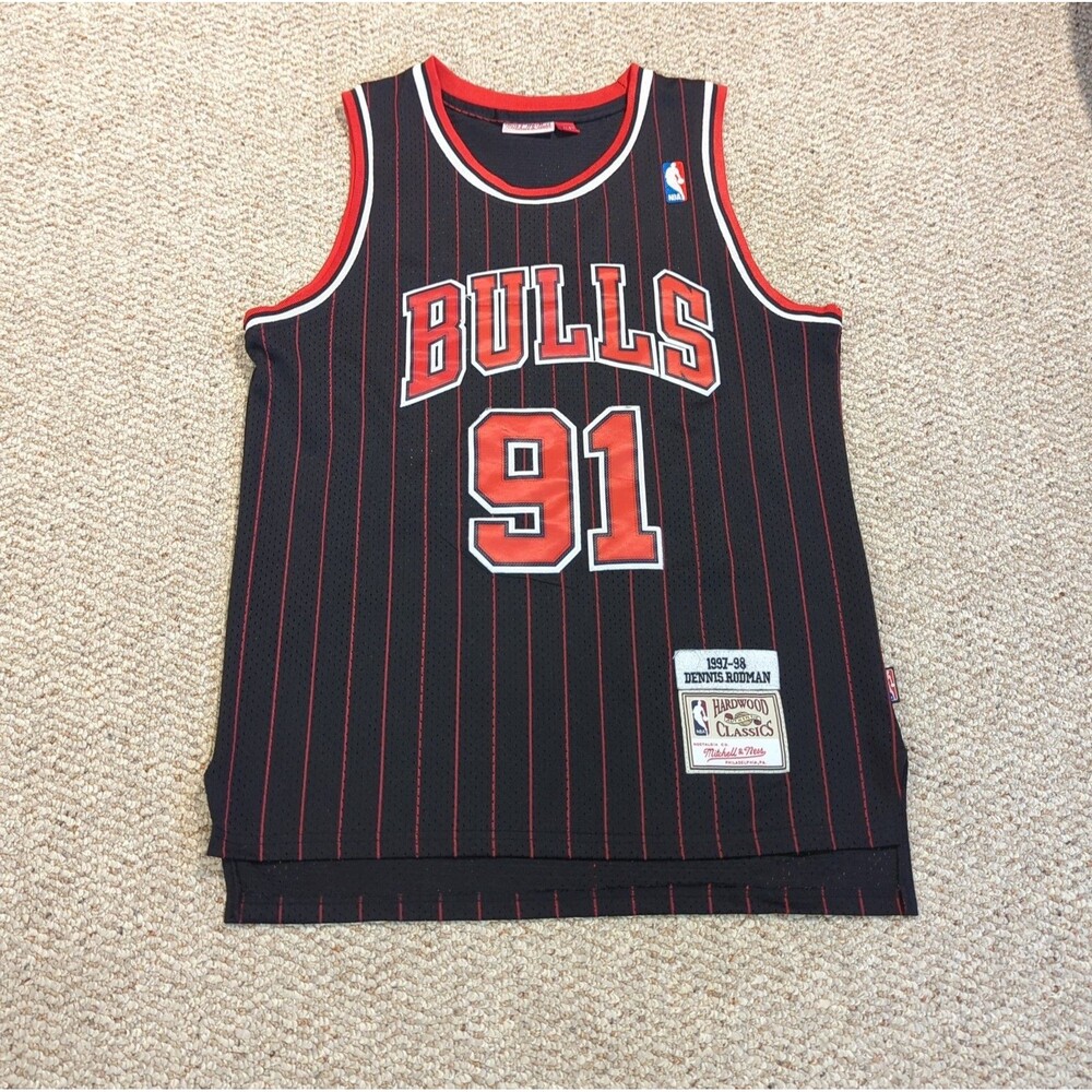 Dennis Rodman Chicago Bulls Jersey Men S Hardwood Classics Mitchell & Ness 97-98